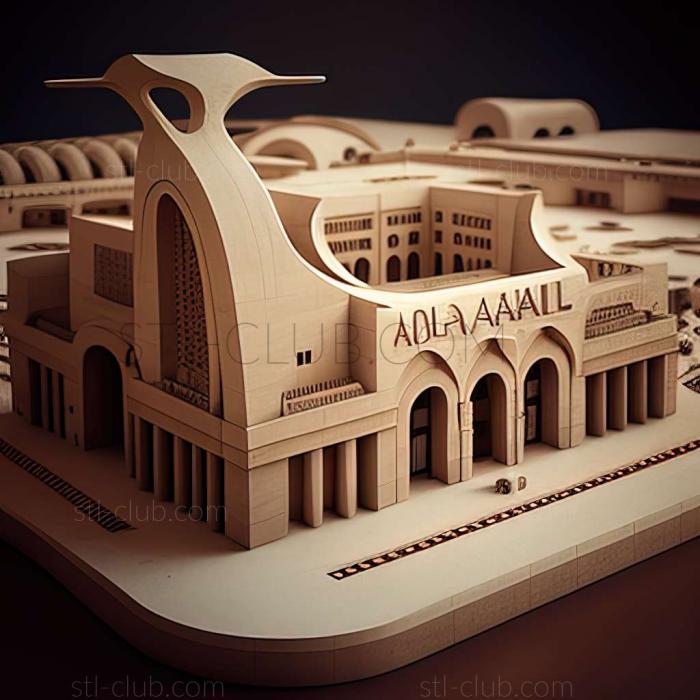 3D model Old Airport in Qatar (STL)